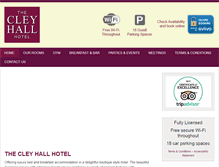 Tablet Screenshot of cleyhall.com